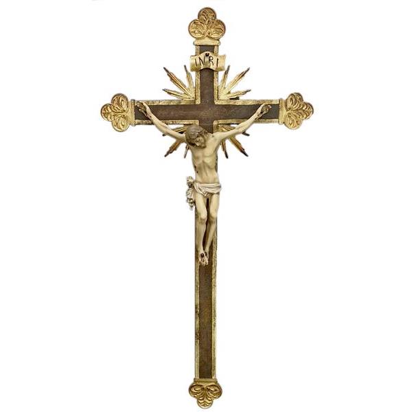 Kreuz mit Strahlen und Korpus Tacca - color