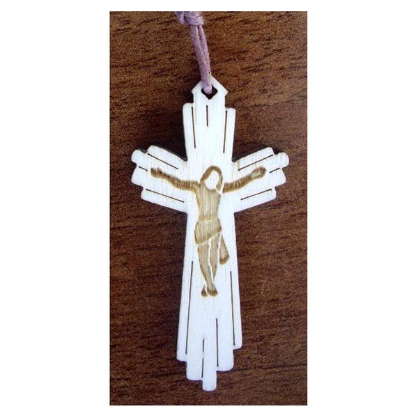 Mini cross with rays with cord - -