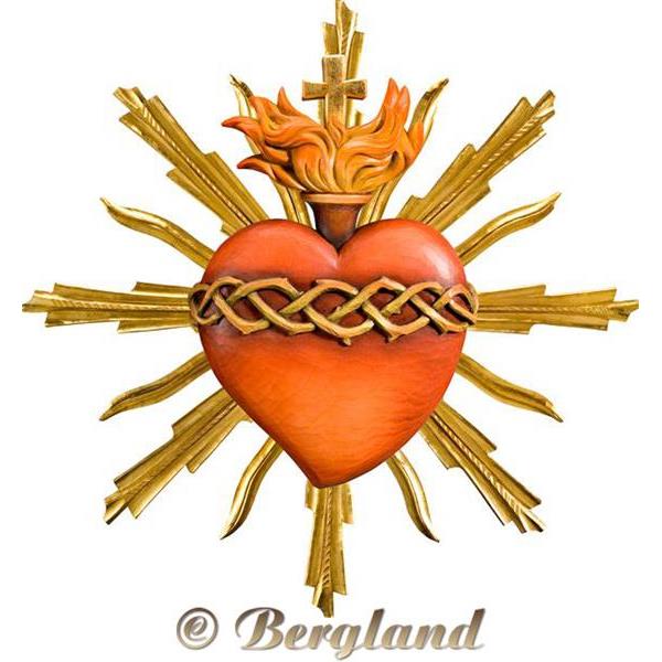 Sacred Heart of Jesus with halo - color