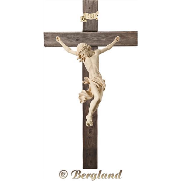Corpus Baroque on cross "Old wood" - natural